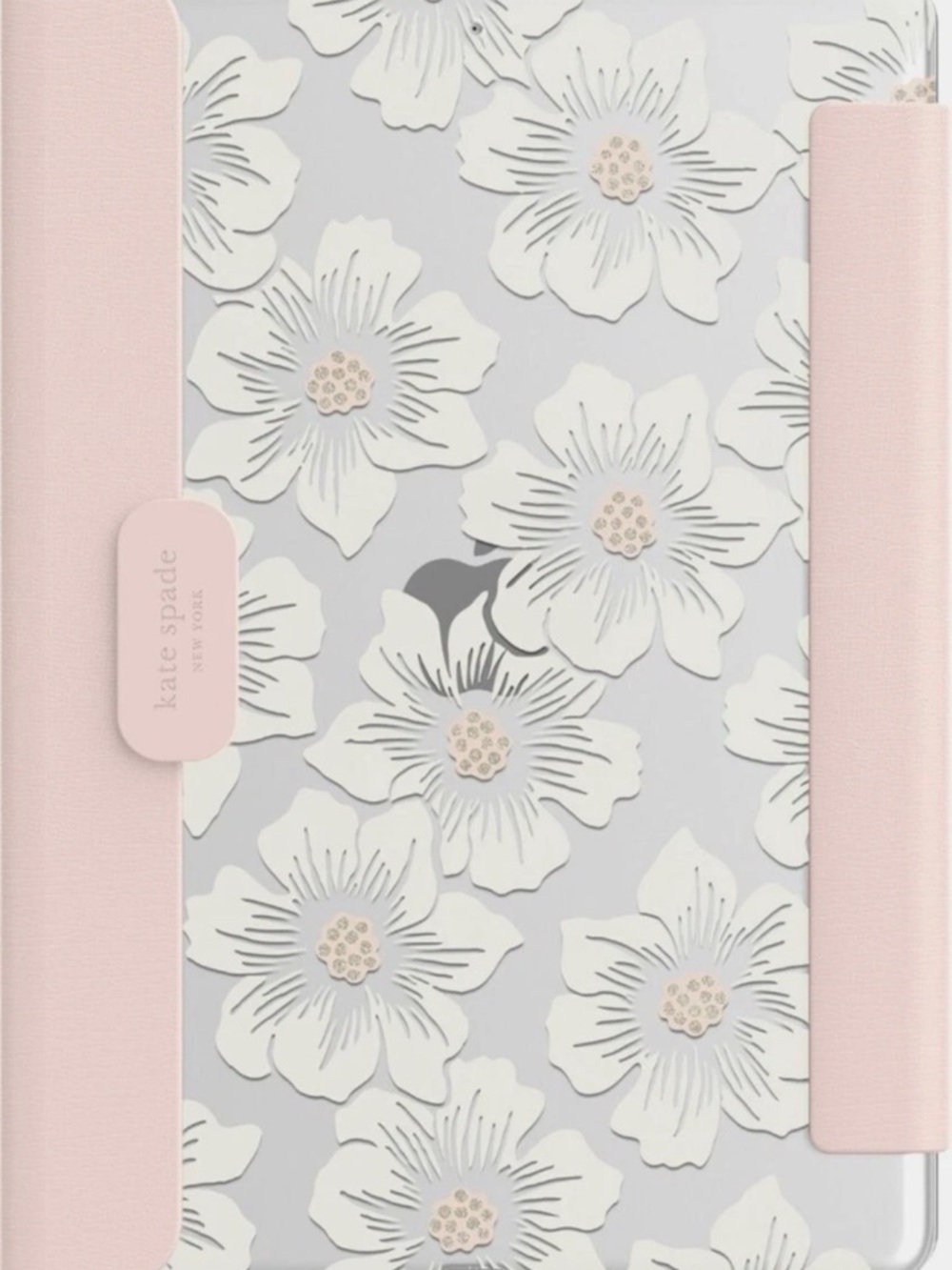 Kate spade pink and white floral Ipad 8th gen 10.2 inch case